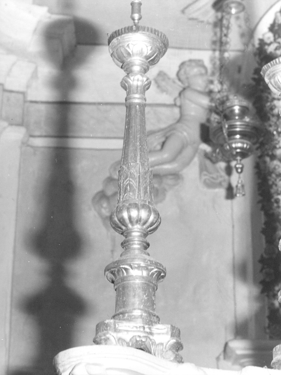 candeliere, serie - bottega ligure (sec. XIX)