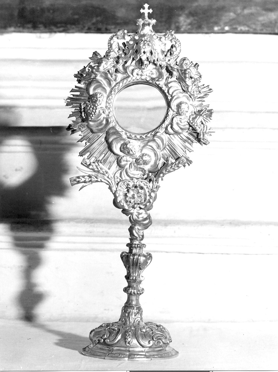 ostensorio - a raggiera, opera isolata - bottega genovese (seconda metà sec. XVIII)