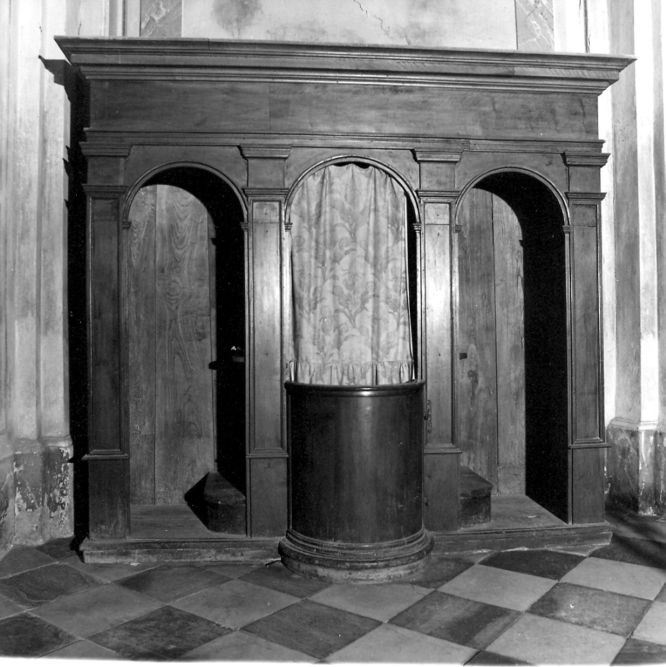 confessionale, coppia - bottega ligure (sec. XIX)