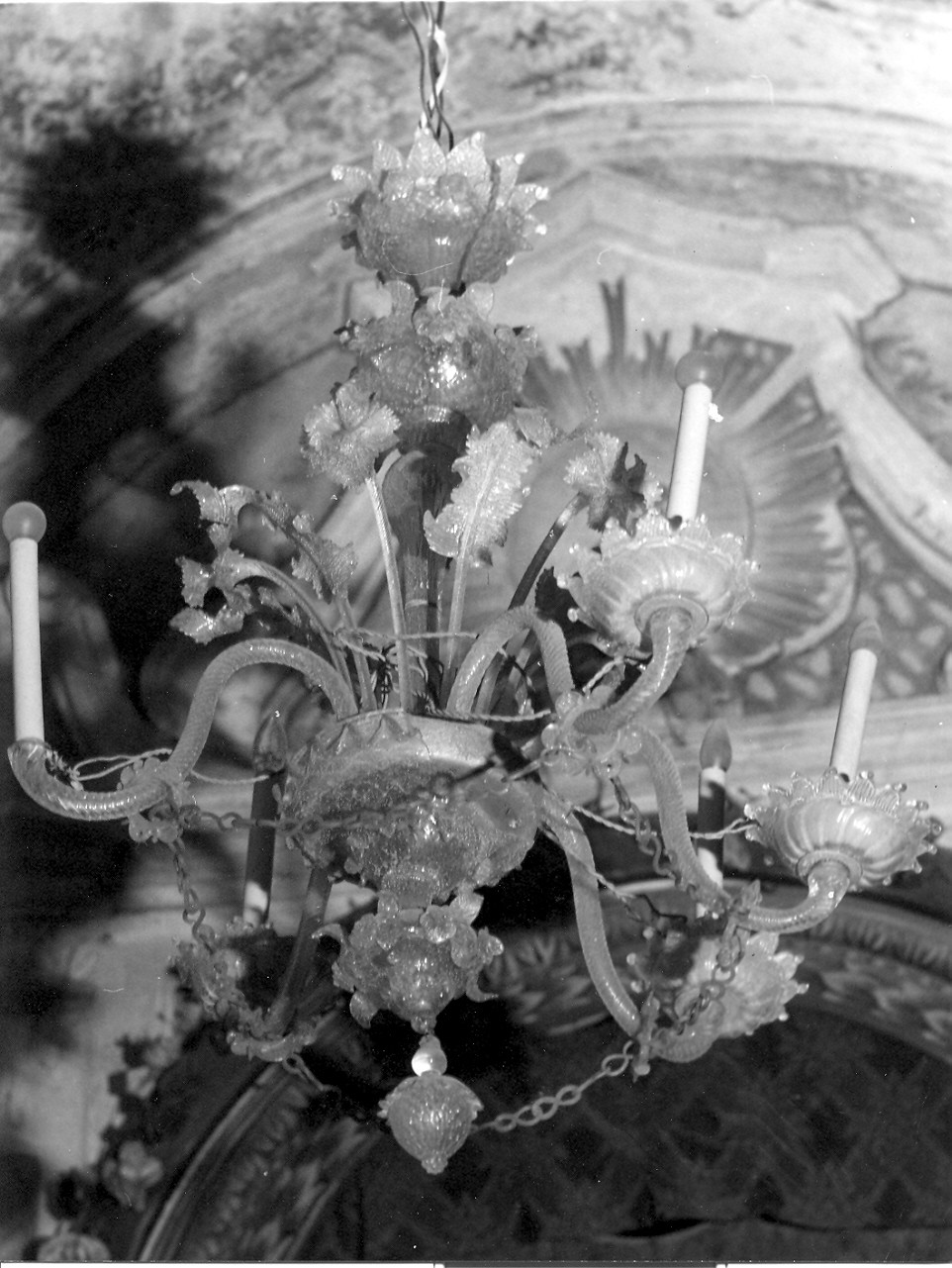 lampadario - a bracci, coppia - bottega muranese (sec. XIX)