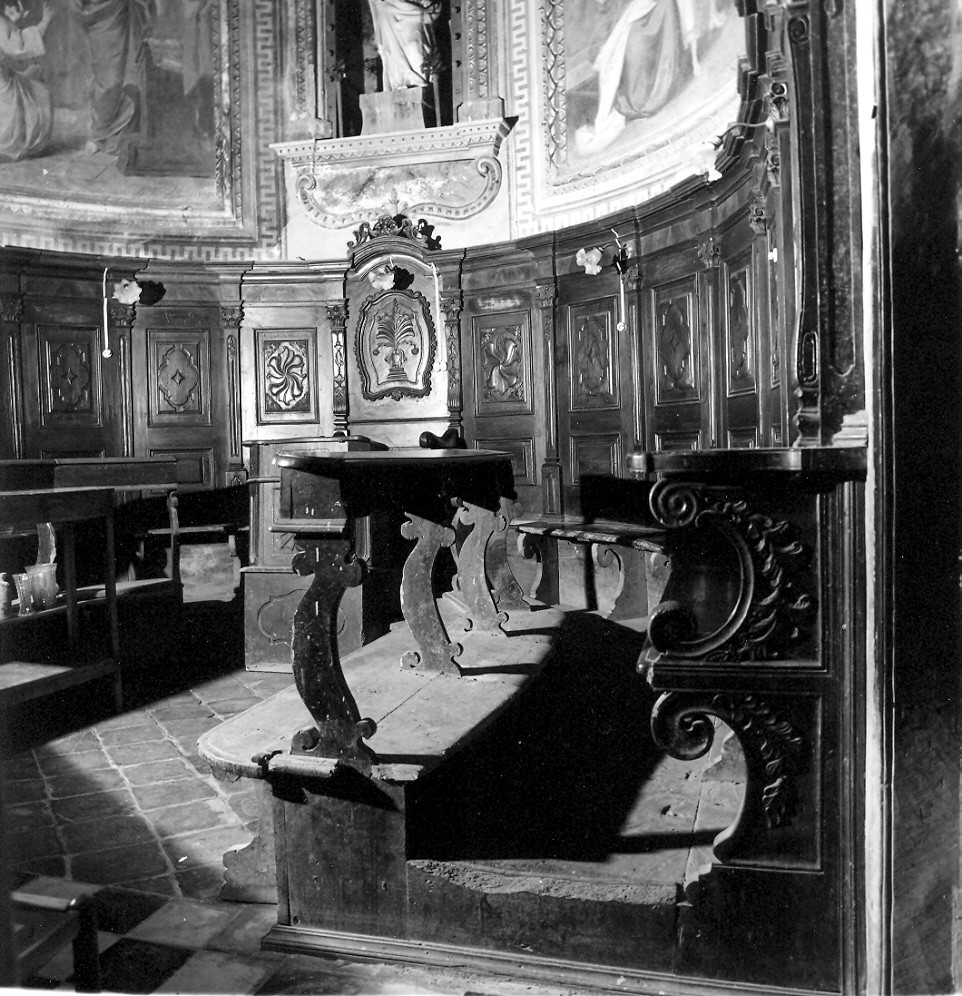 stalli del coro, insieme - bottega genovese (sec. XVIII)