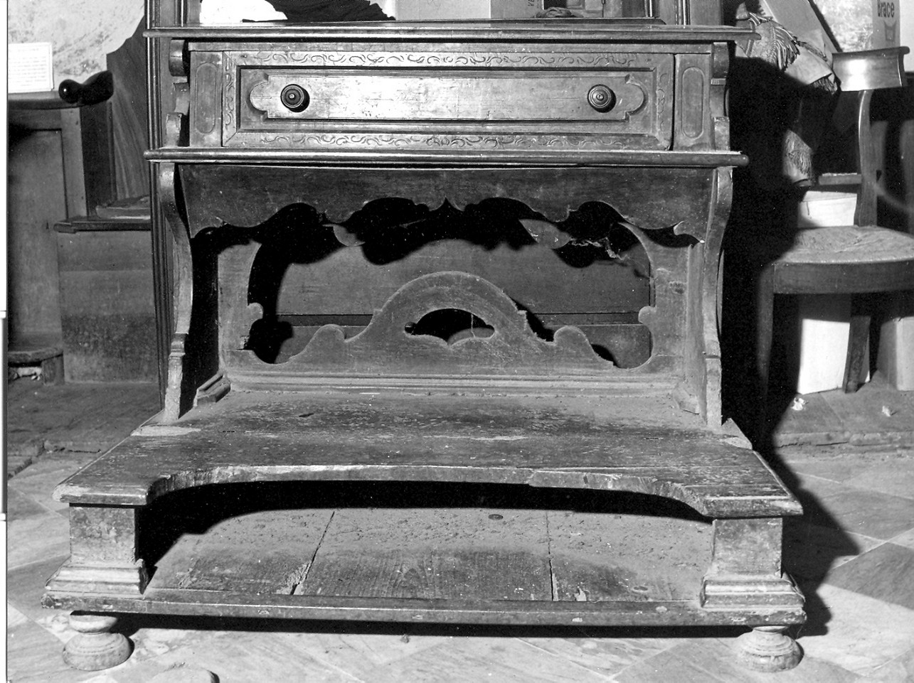 inginocchiatoio, opera isolata - bottega ligure (sec. XIX)