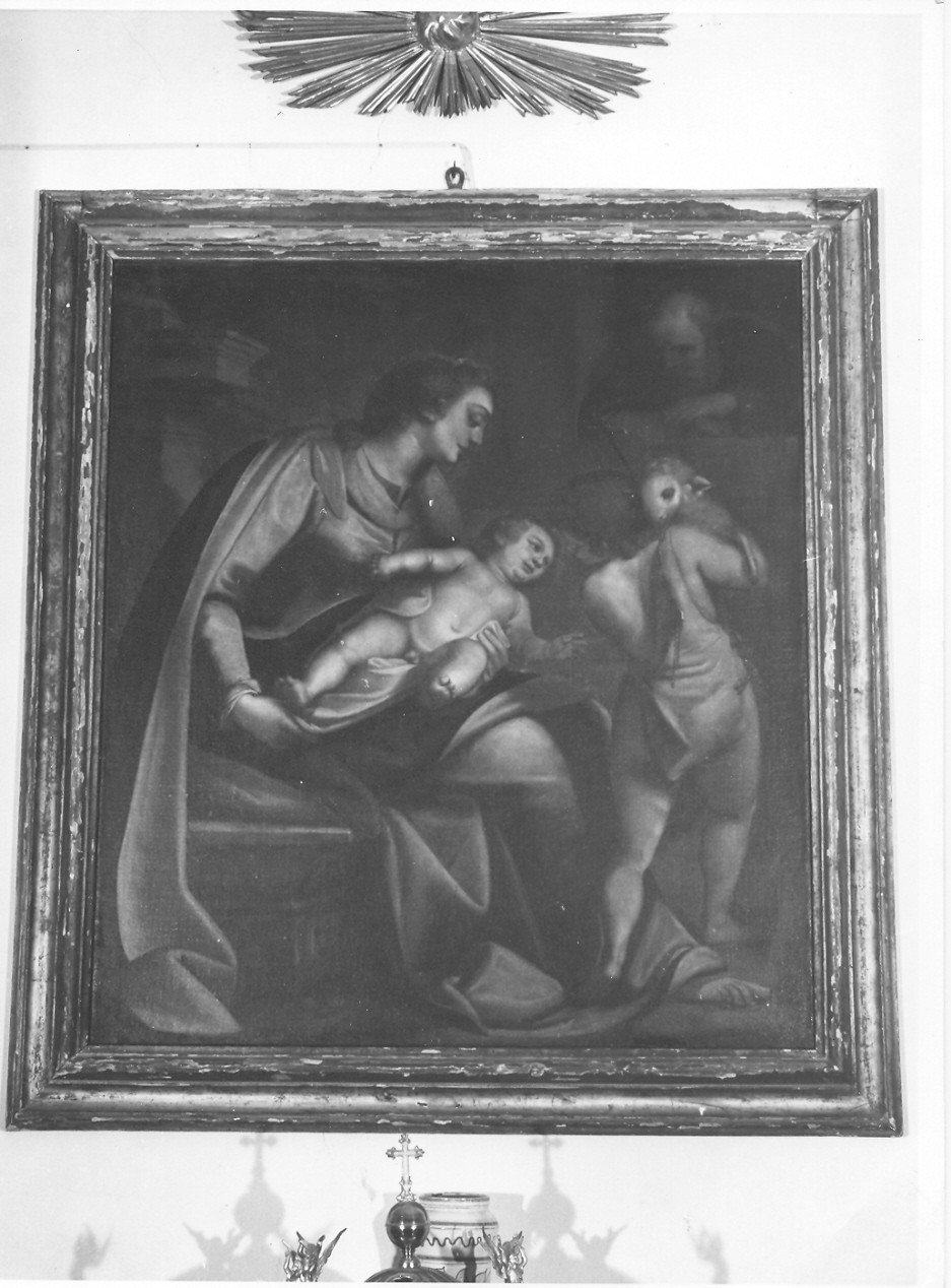 Sacra Famiglia (dipinto, opera isolata) di Cambiaso Luca detto Luchetto (seconda metà sec. XVI)