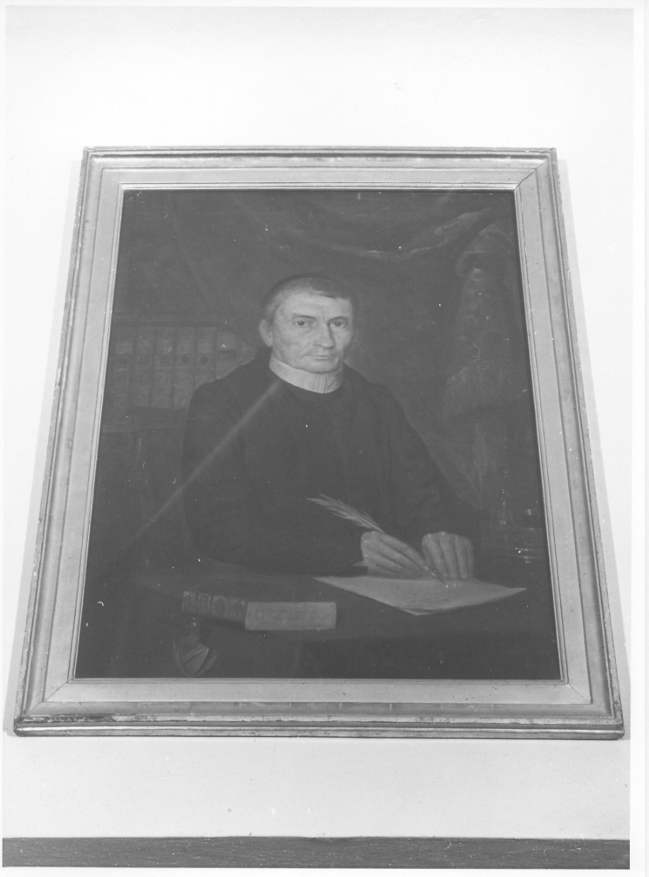 ritratto di ecclesiastico (dipinto, opera isolata) - ambito ligure (sec. XIX)