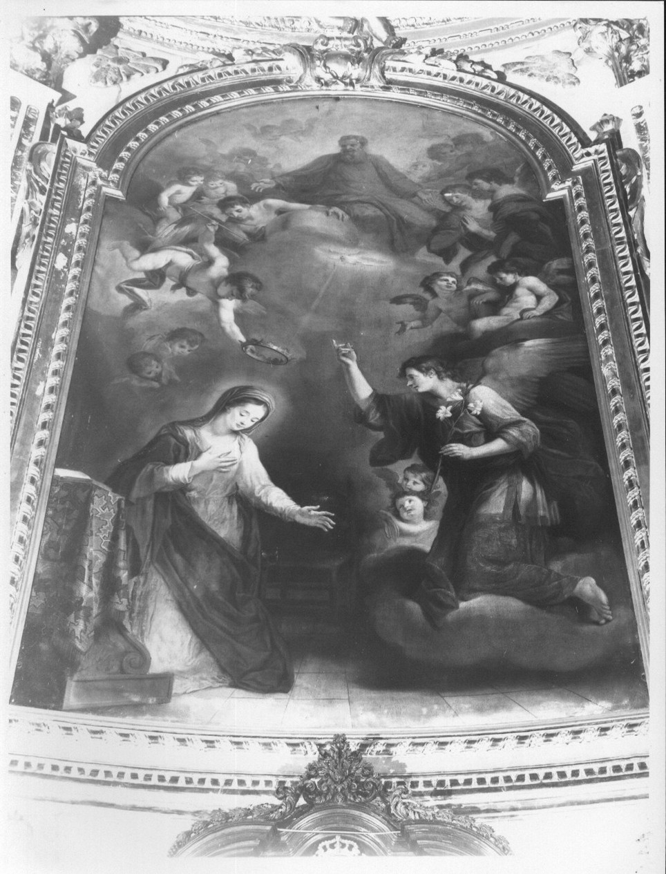 Annunciazione (dipinto, opera isolata) di Paganelli Giuseppe (secc. XVIII/ XIX)