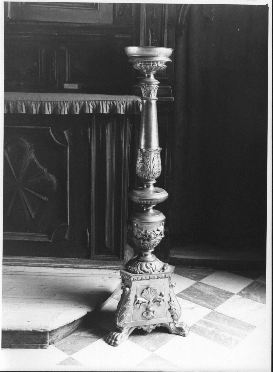 candeliere, serie - bottega ligure (sec. XIX)