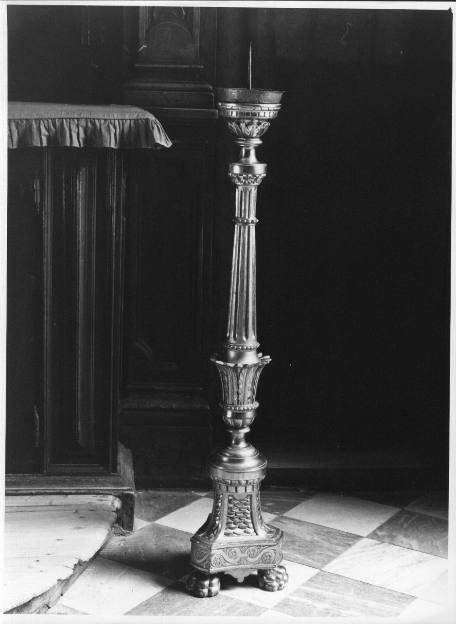 candeliere, serie - bottega ligure (sec. XIX)