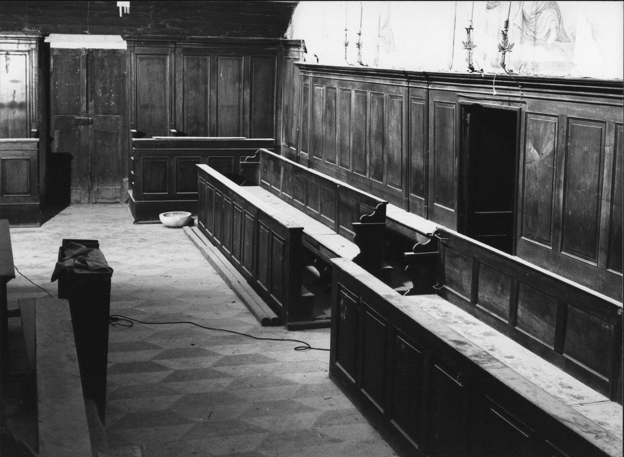 stallo di confraternita, insieme - bottega ligure (prima metà sec. XIX)