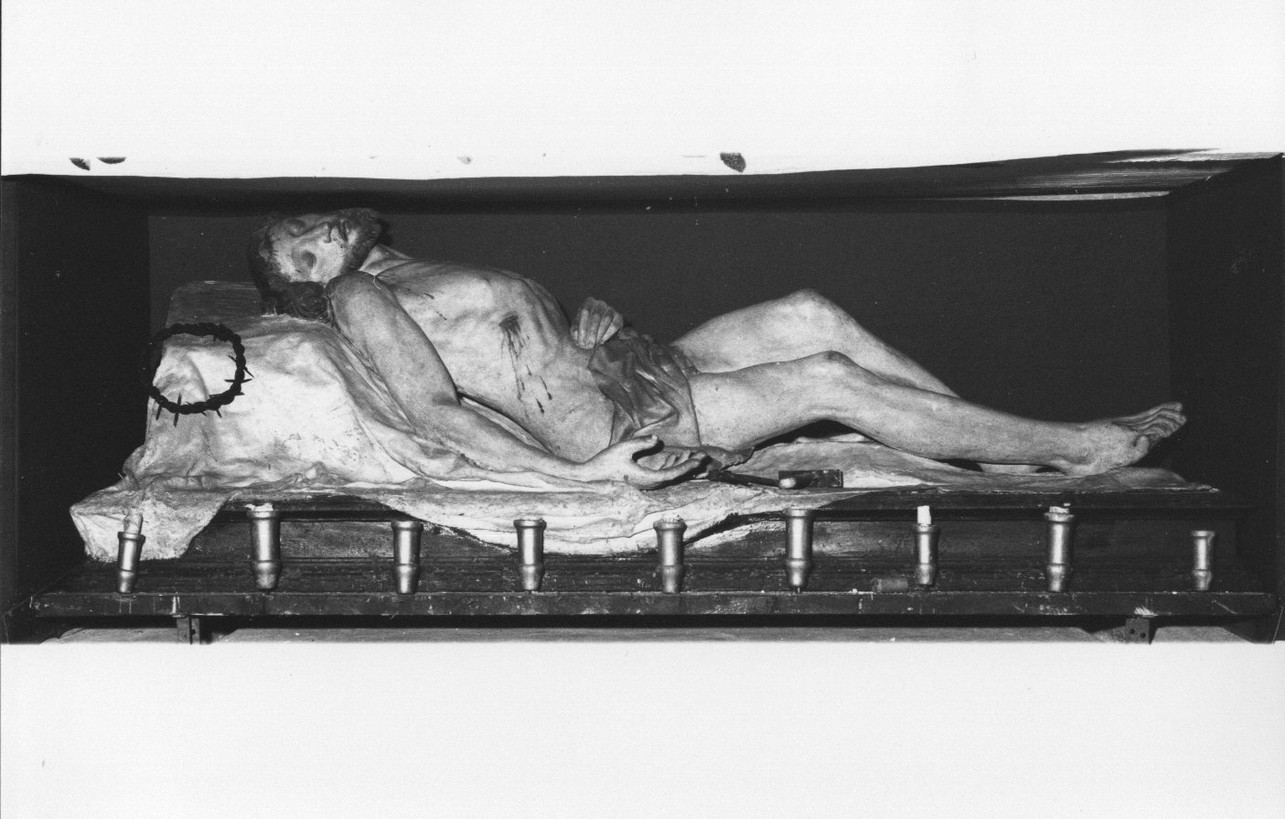 Cristo morto (statua, elemento d'insieme) - bottega italiana (sec. XIX)