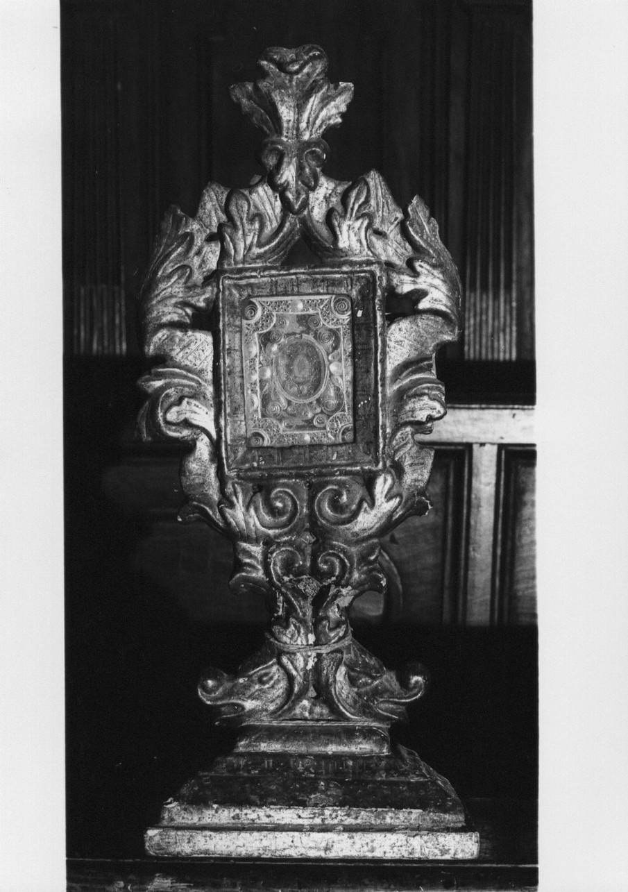 reliquiario - a ostensorio, opera isolata - bottega ligure (sec. XIX)