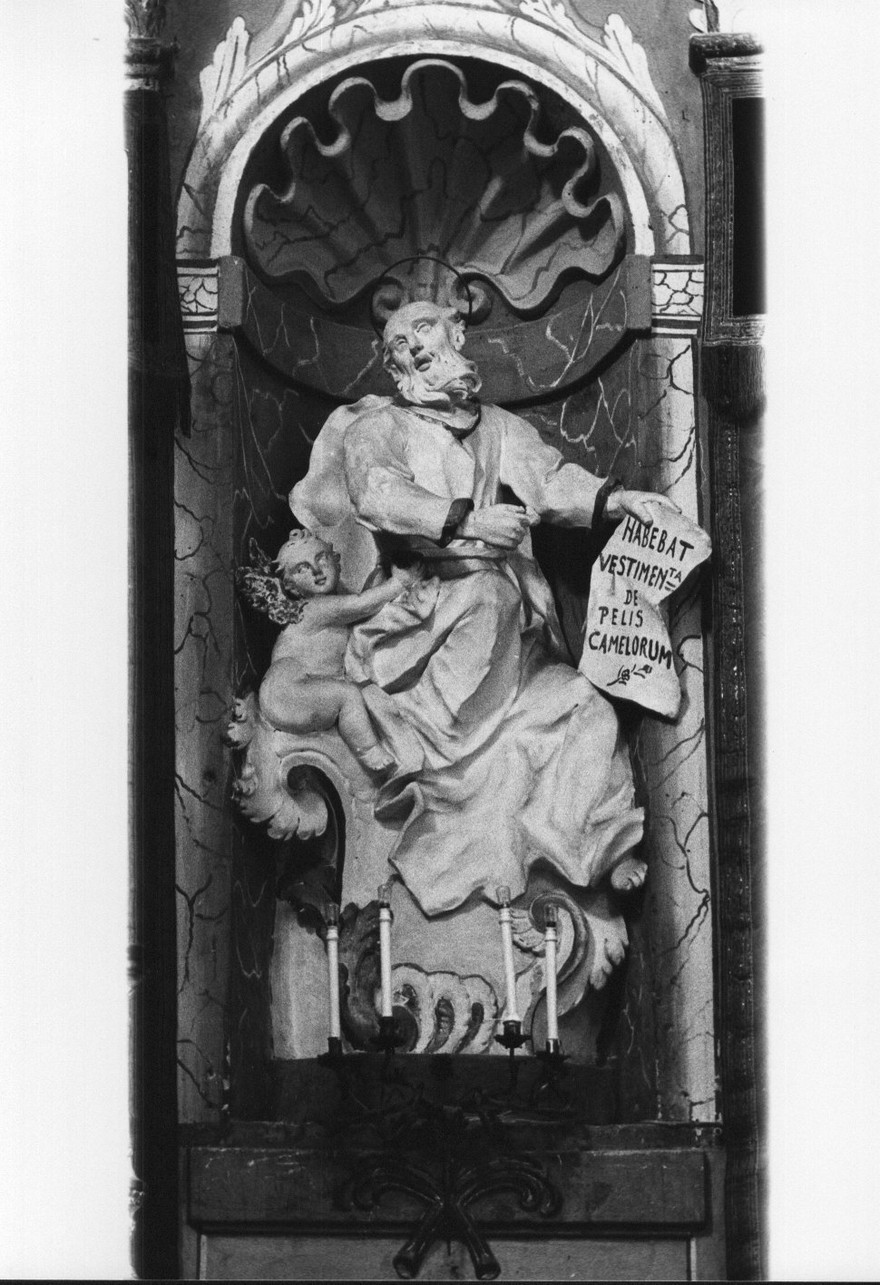 San Matteo Evangelista (scultura, elemento d'insieme) di Casella Andrea (attribuito) (sec. XVIII)