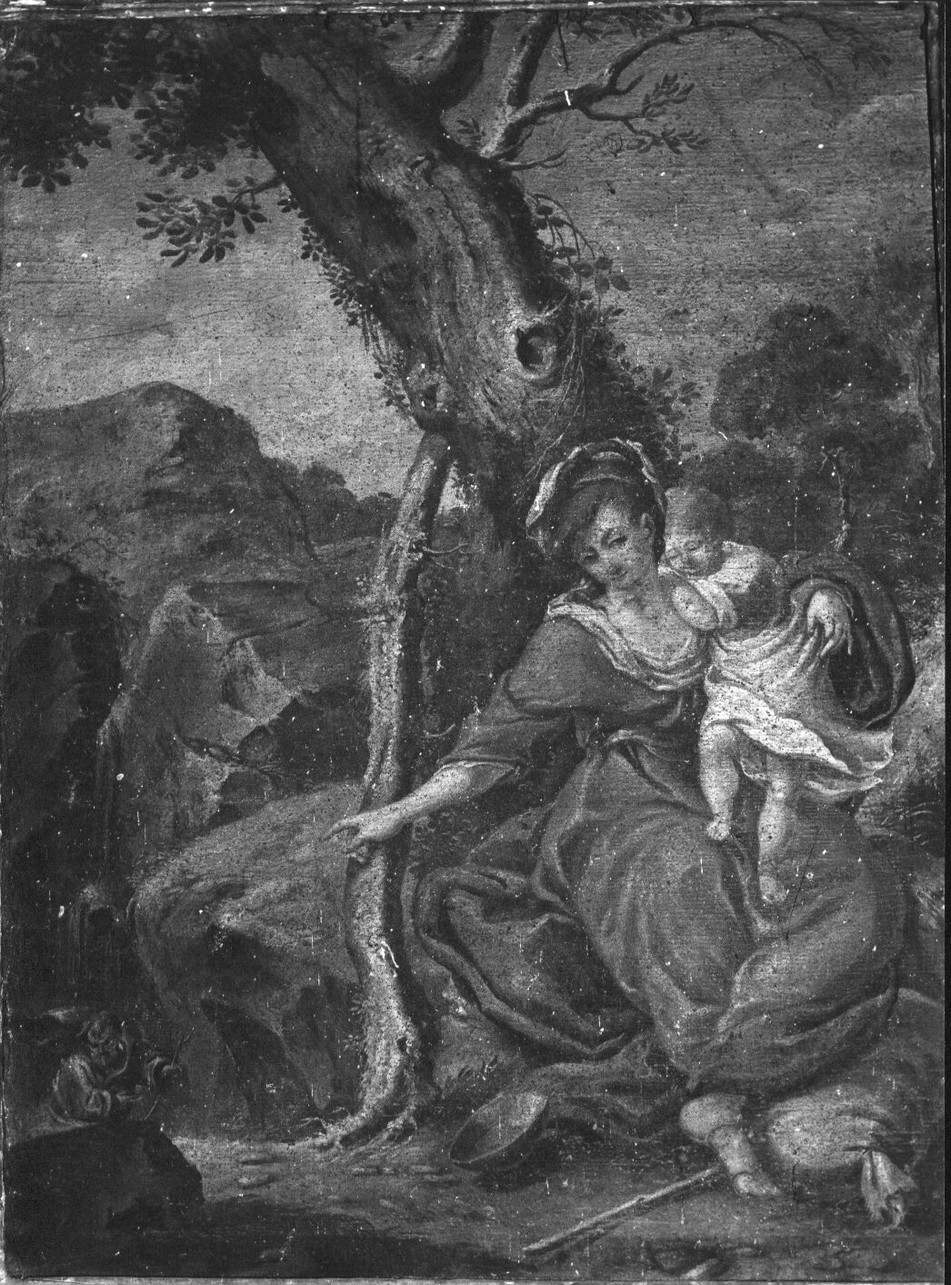 riposo nella fuga in Egitto (dipinto, opera isolata) - ambito veneto (fine sec. XVIII)