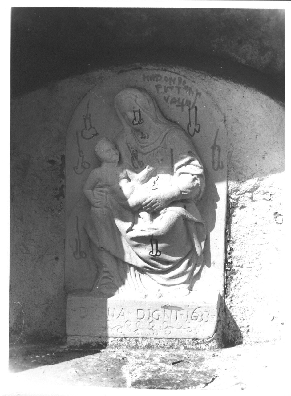 Madonna con Bambino (edicola, opera isolata) - bottega tosco-ligure (sec. XVII)
