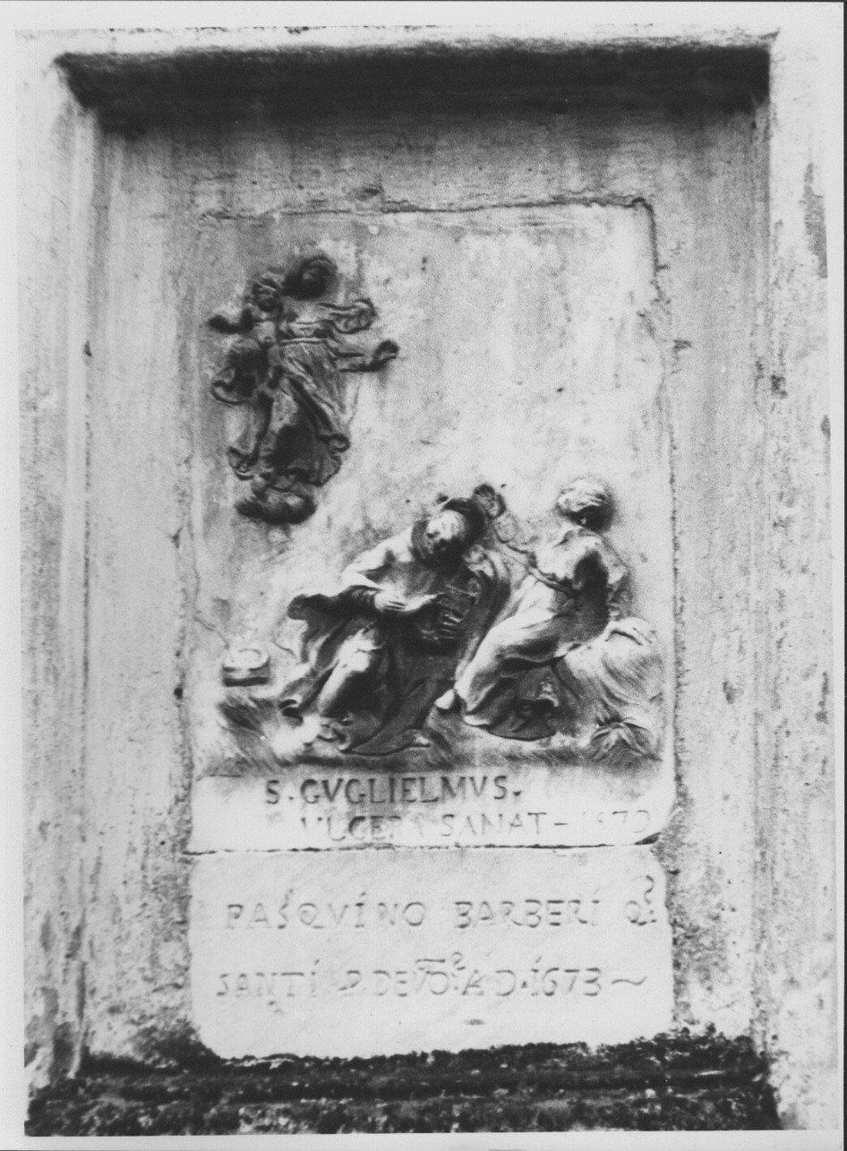 San Gugliemo guarisce una malata (edicola, opera isolata) - bottega tosco-ligure (sec. XVII)