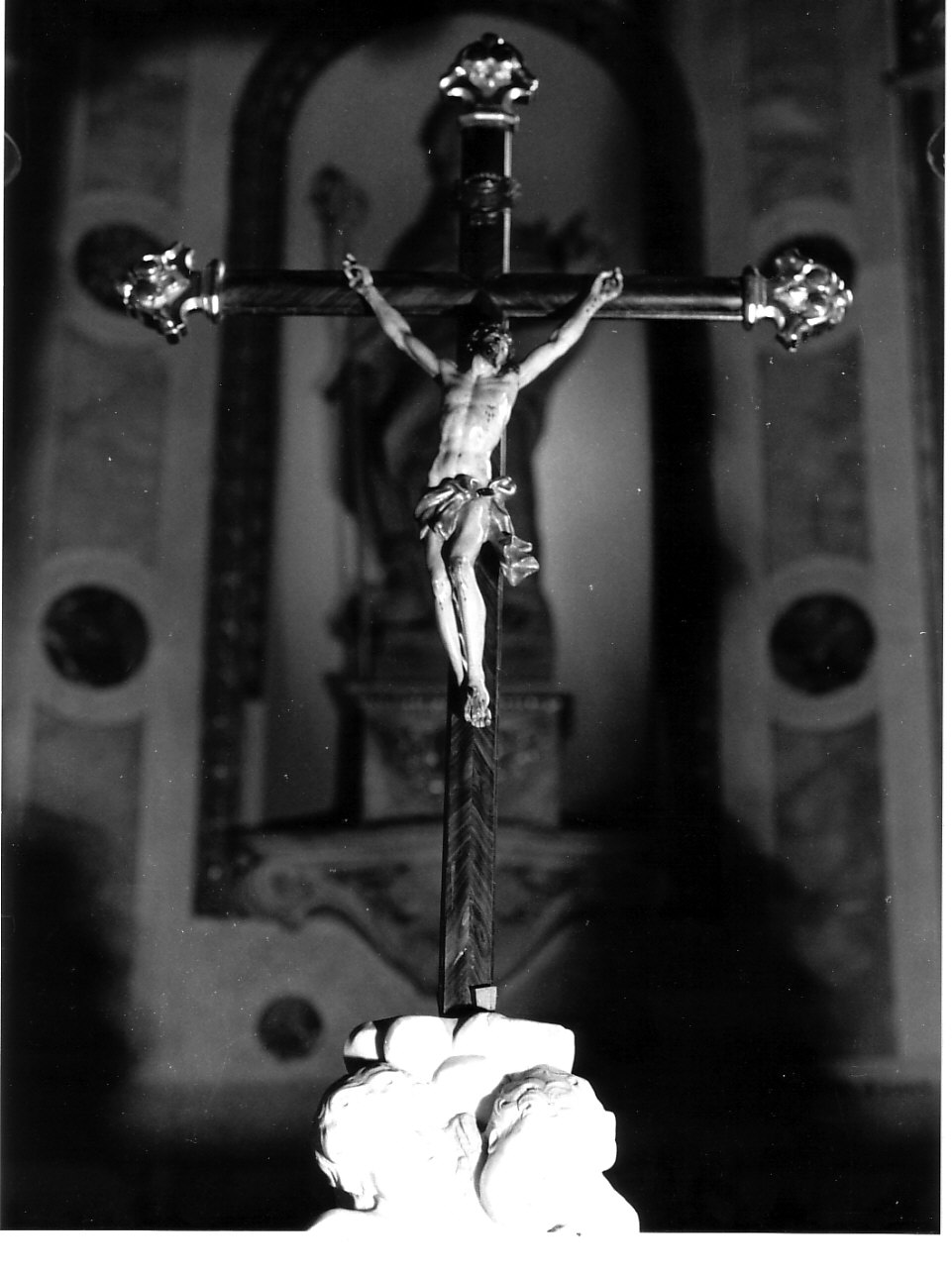 Cristo crocifisso (croce d'altare, opera isolata) - bottega ligure (fine/inizio secc. XVIII/ XIX)