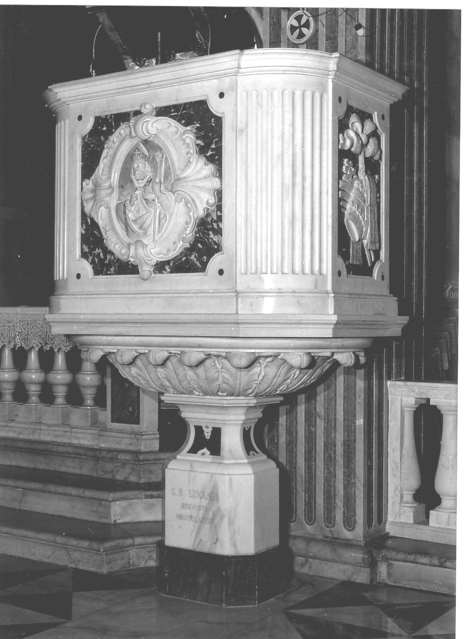 San Siro (pulpito, opera isolata) - bottega ligure (ultimo quarto sec. XIX)