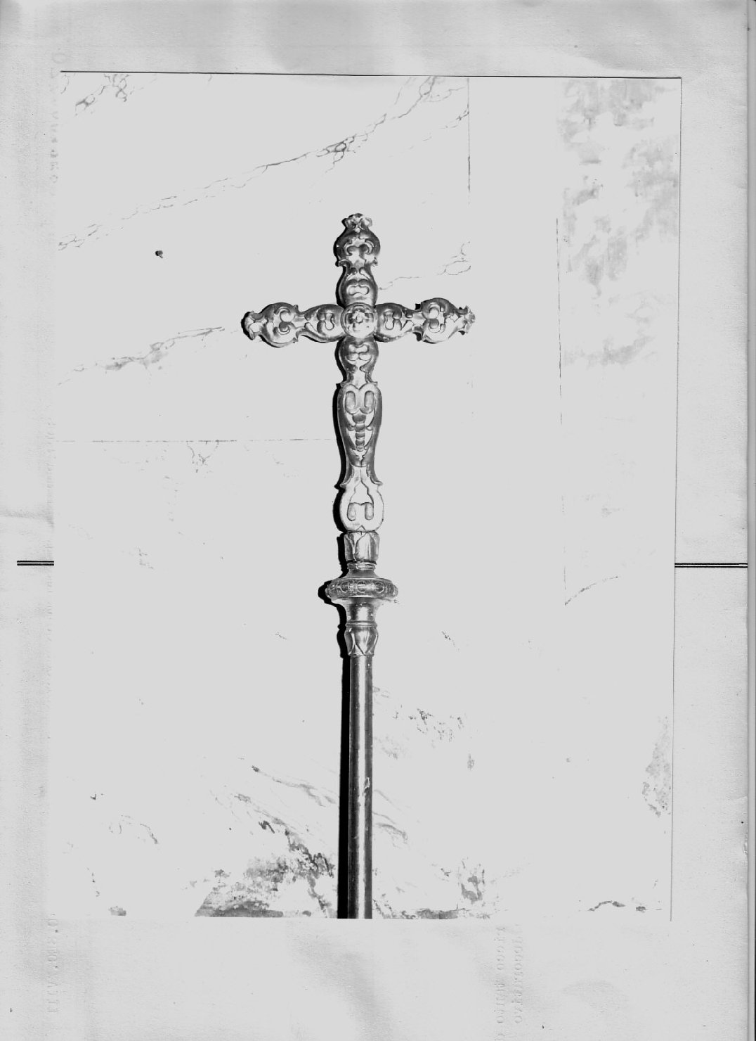 croce processionale, opera isolata - bottega ligure (inizio sec. XVIII, sec. XX)