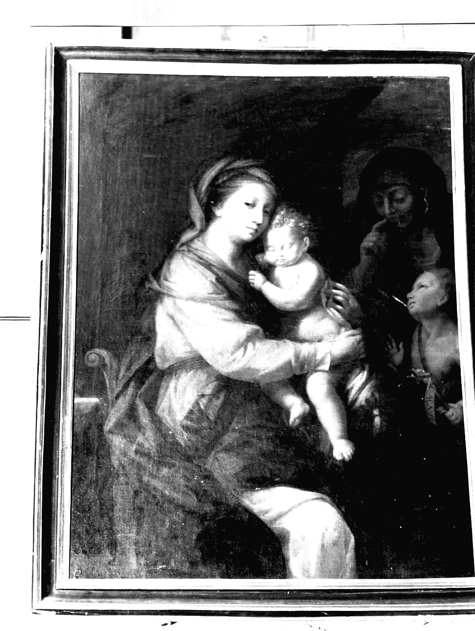 Madonna con Bambino, Sant' Elisabetta e San Giovannino (dipinto, opera isolata) di Tori Giuseppe (attribuito) (seconda metà sec. XVIII)