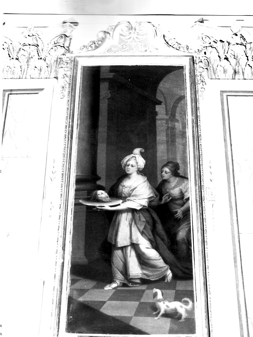 Salome con la testa di San Giovanni Battista sul piatto (dipinto, ciclo) di Tori Giuseppe (attribuito) (seconda metà sec. XVIII)