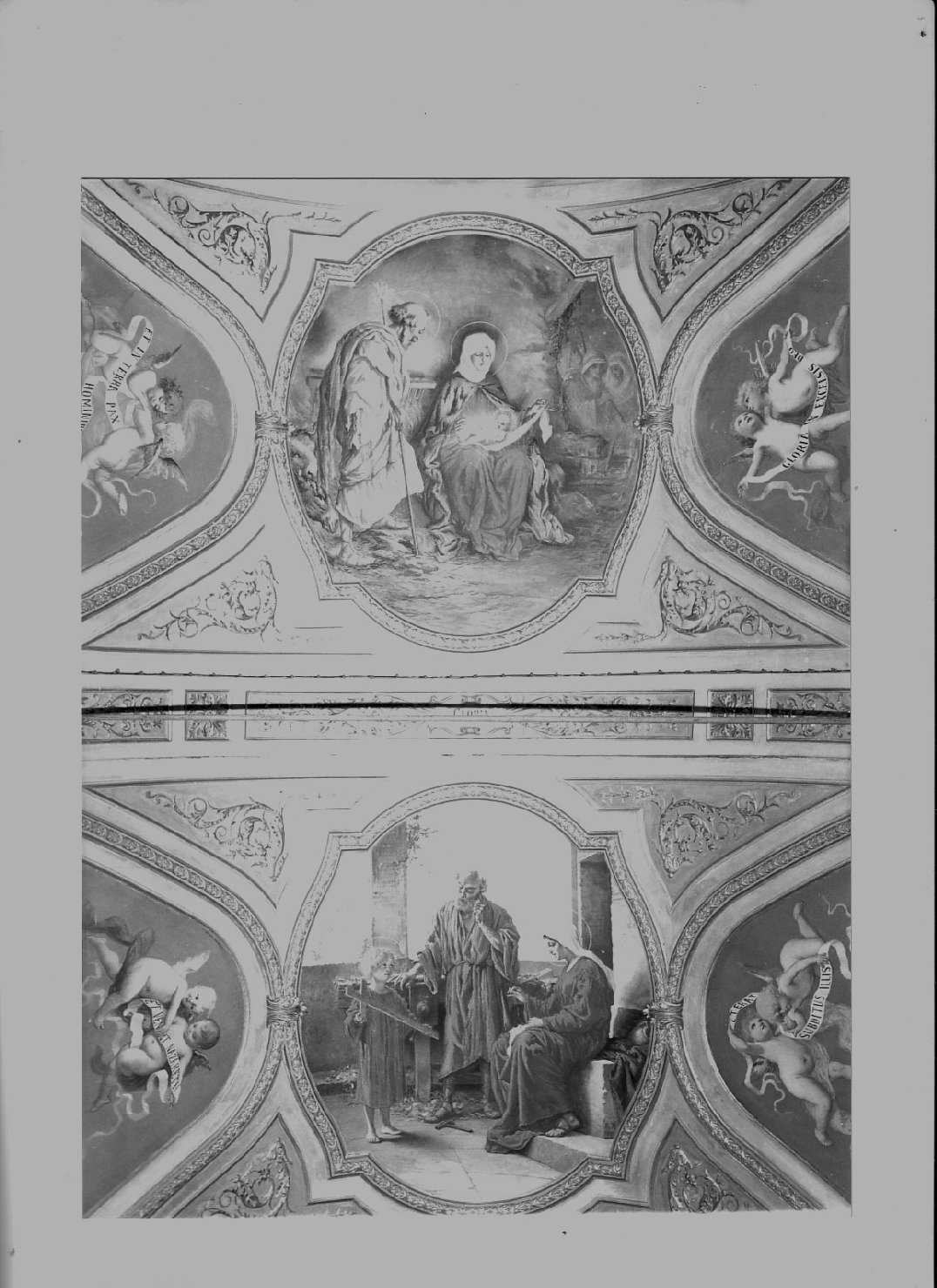 natività di Gesù (dipinto, complesso decorativo) di Resio Raffaello (attribuito) (fine sec. XIX)