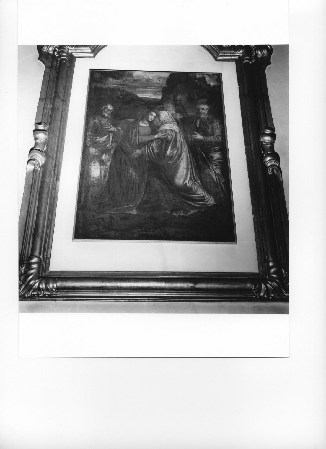 visitazione (dipinto, opera isolata) - ambito italiano (sec. XVIII)