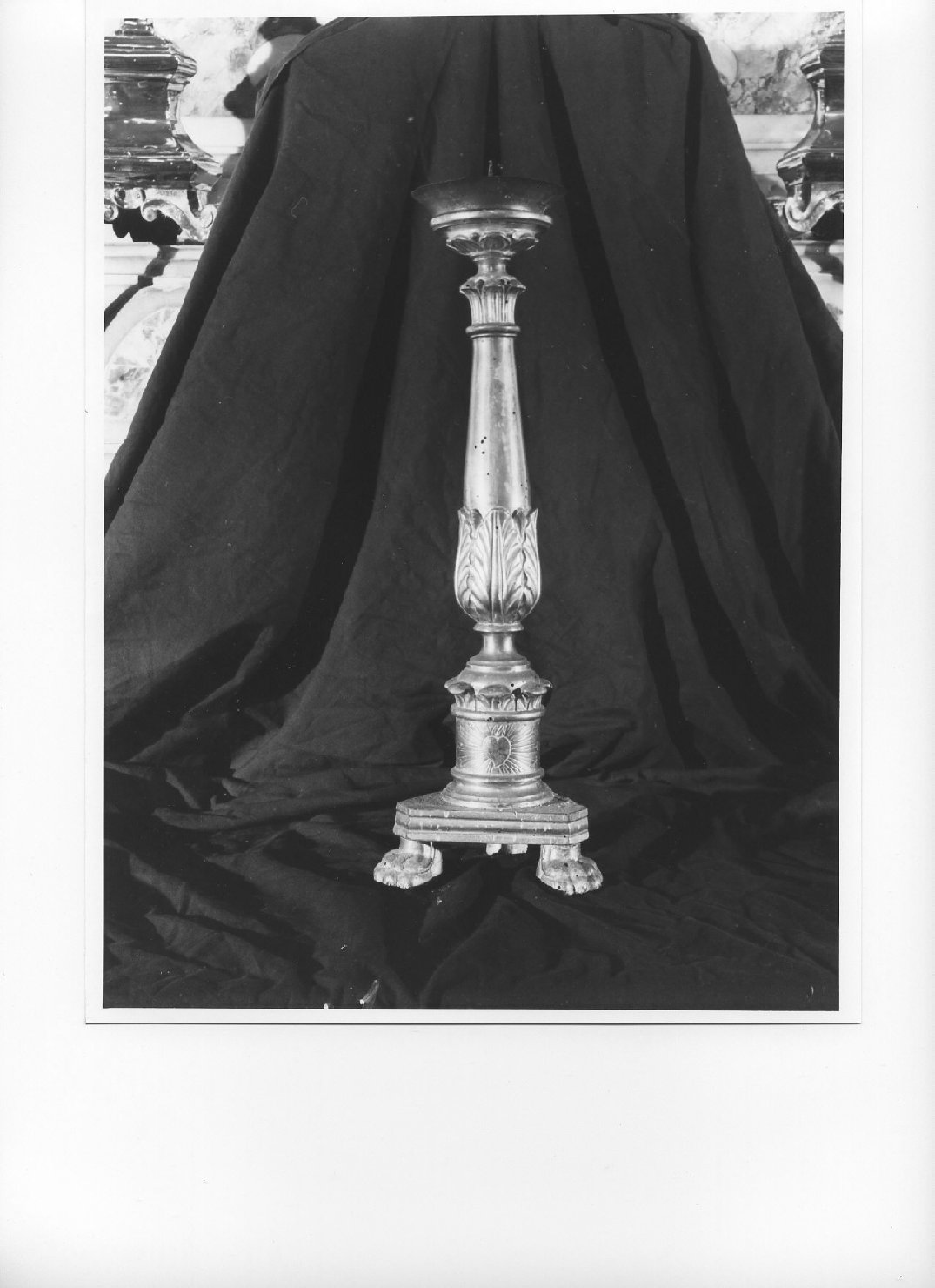 candeliere, serie - bottega ligure (metà sec. XIX)