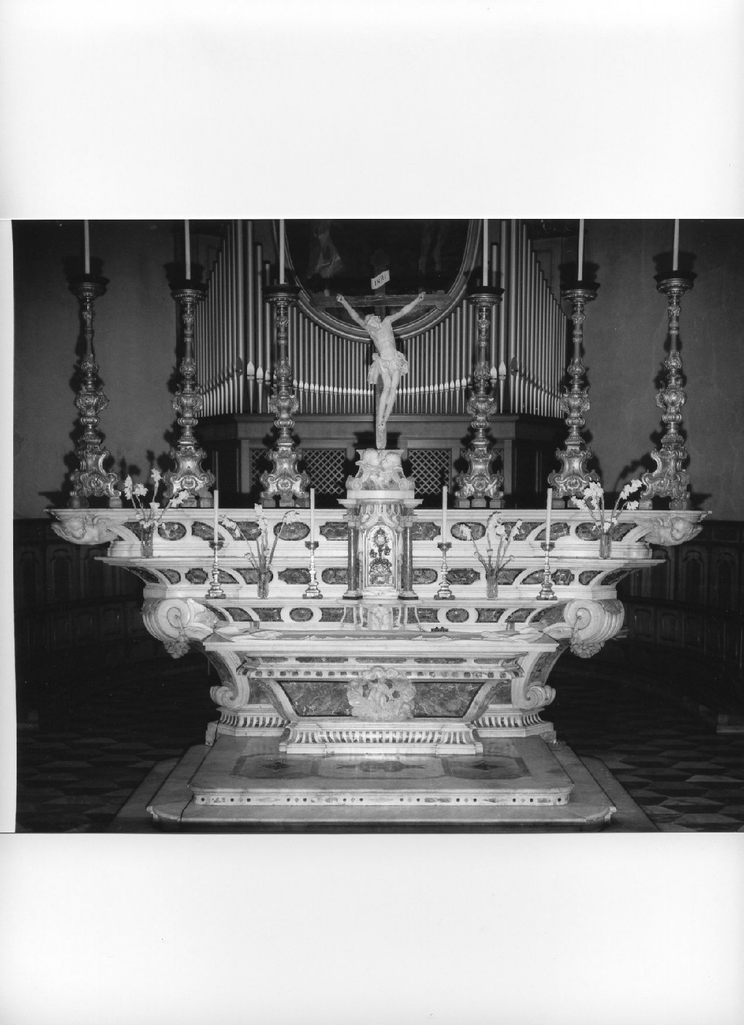 altare maggiore, opera isolata - bottega ligure (fine sec. XVIII)