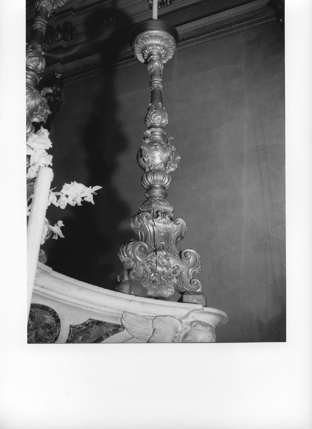 candeliere, serie - bottega ligure (metà sec. XVIII)