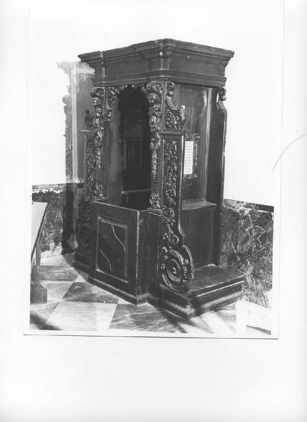 confessionale, opera isolata - bottega ligure (seconda metà sec. XVII)