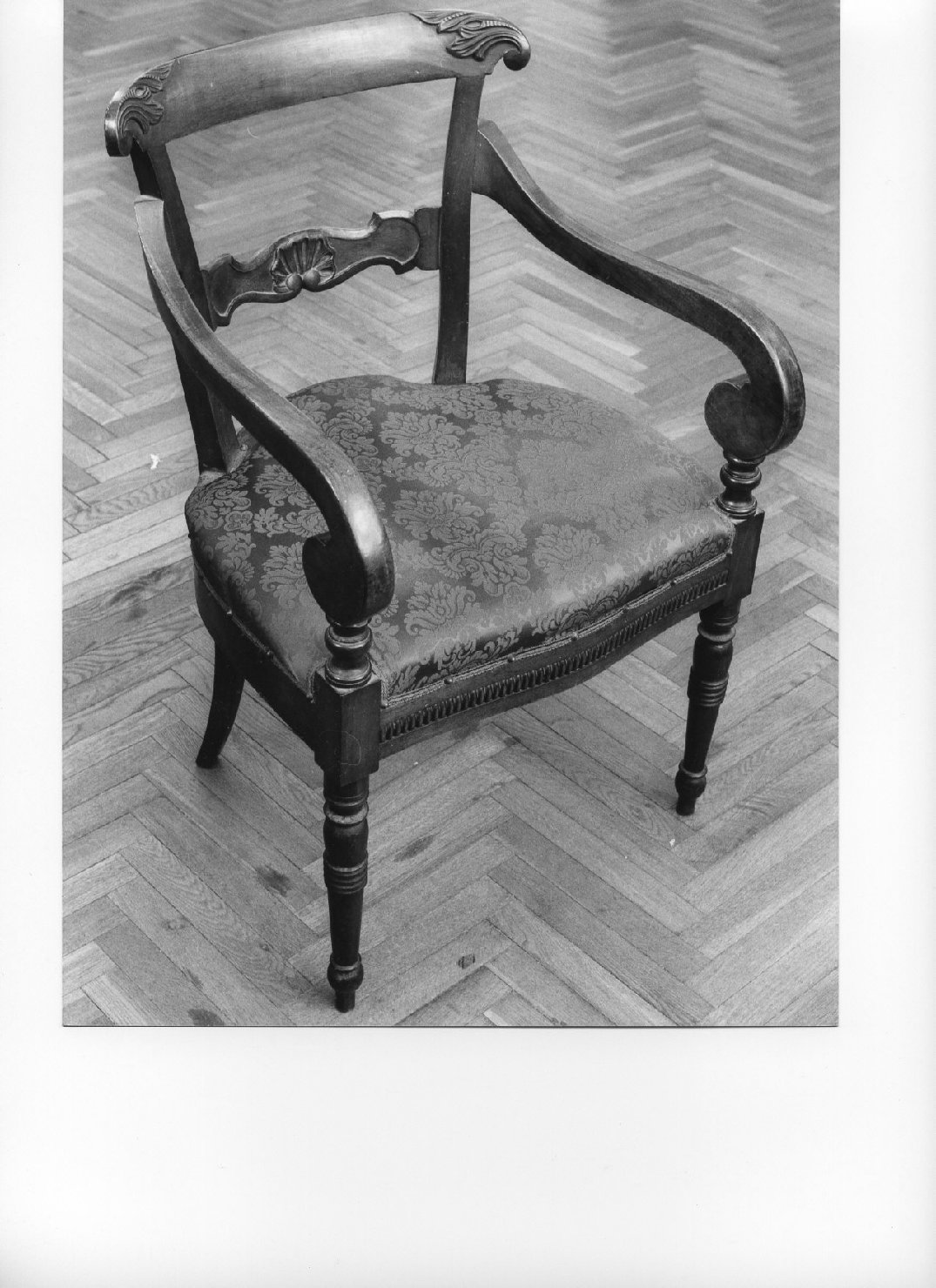 poltroncina, coppia - bottega ligure (fine/inizio secc. XIX/ XX)