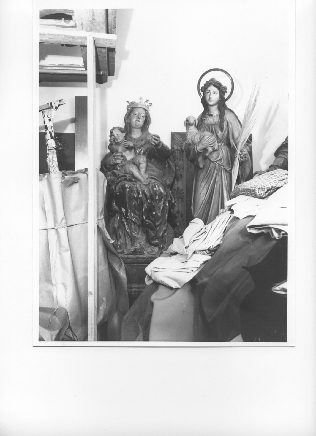 Madonna del Carmelo (statua, opera isolata) - bottega ligure (sec. XVII)