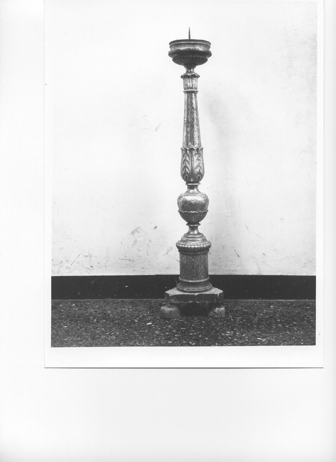 candeliere, serie - bottega ligure (metà sec. XIX)