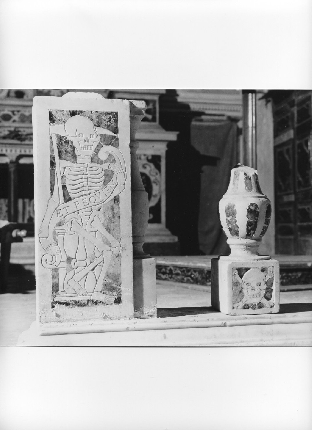 pilastrino, frammento - bottega ligure (sec. XVII)