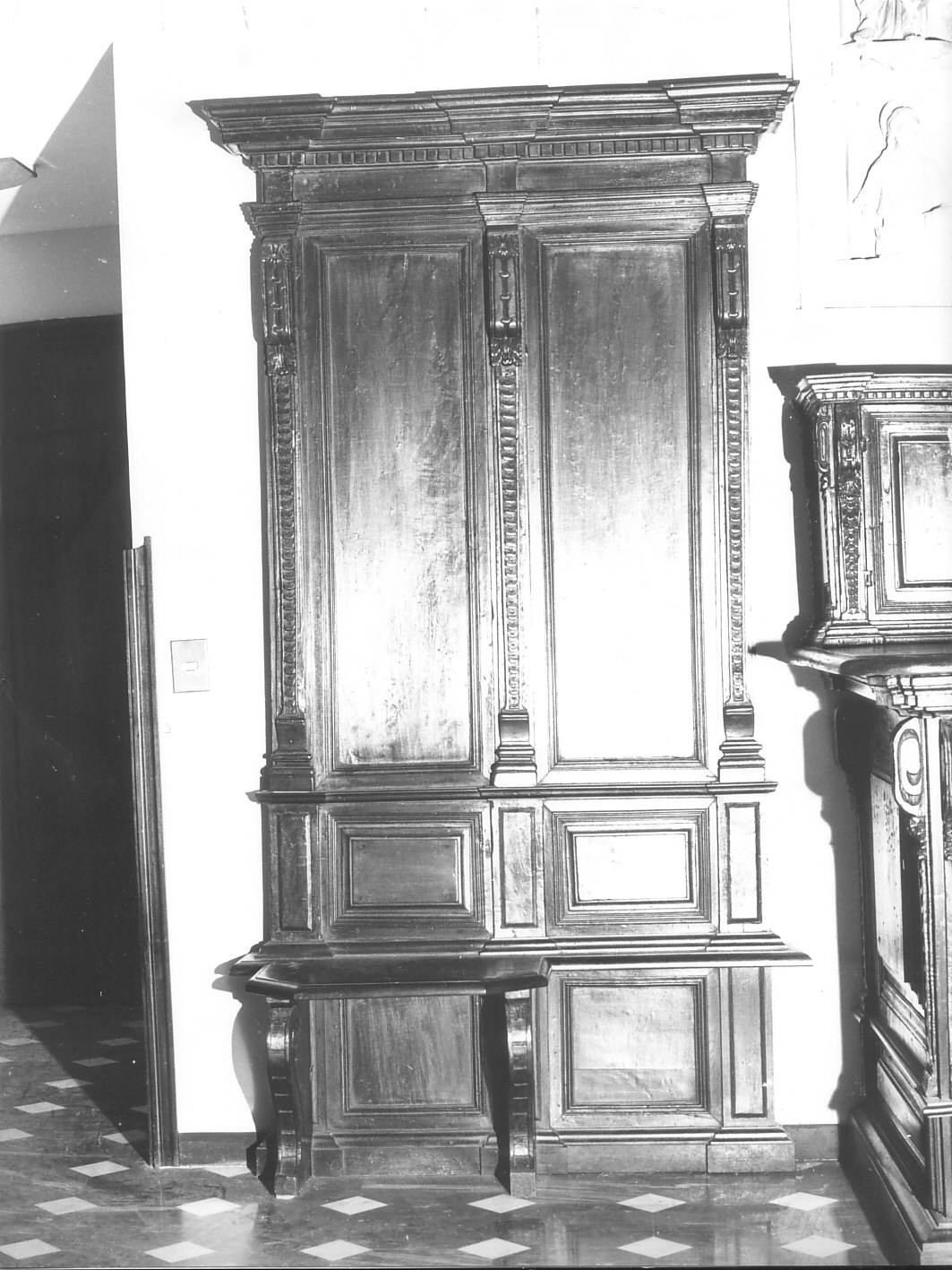 panca, opera isolata - bottega ligure (fine/inizio secc. XVI/ XVII)