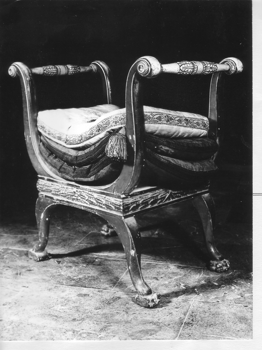 motivi decorativi vegetali (faldistorio, opera isolata) - bottega ligure (metà sec. XIX)