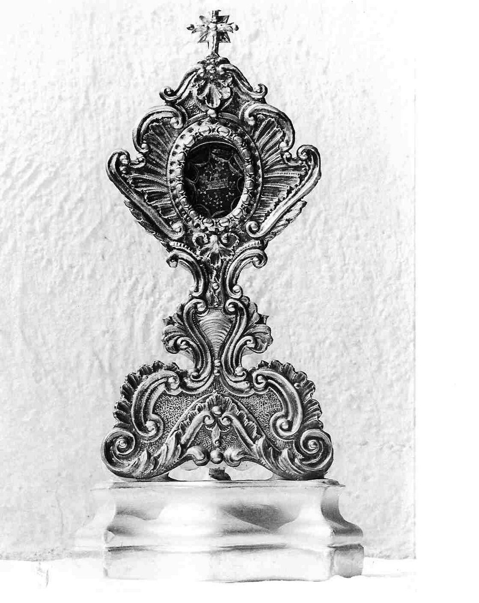 reliquiario - a castone, su supporto, opera isolata - bottega italiana (sec. XVIII)