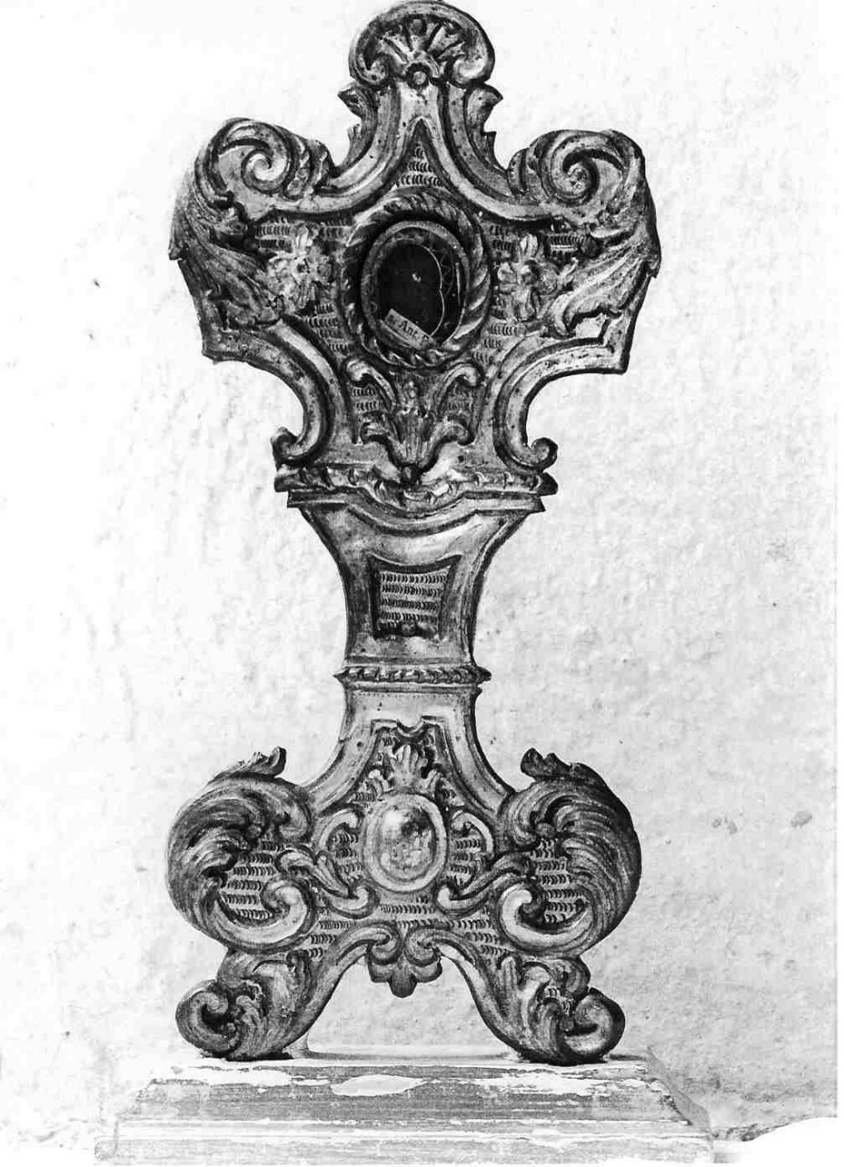 reliquiario - a castone, su supporto, opera isolata - bottega italiana (sec. XVIII)