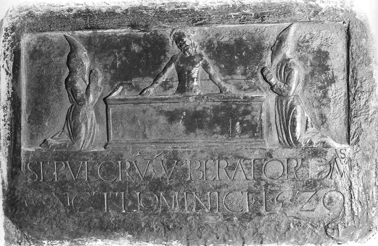 lapide tombale, opera isolata - bottega ligure (sec. XVI)