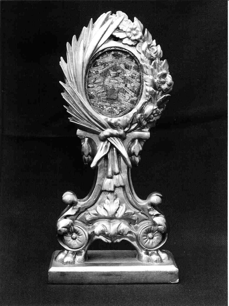 reliquiario - a castone, su supporto, opera isolata - bottega ligure (metà sec. XIX)