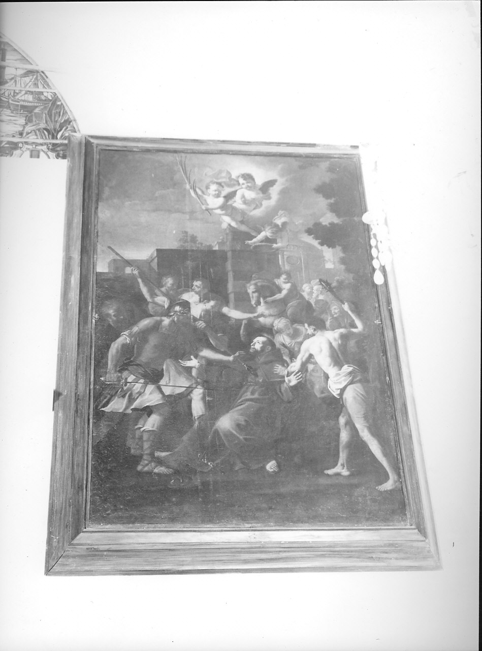 martirio di San Fedele da Sigmaringen (dipinto, opera isolata) di Palmieri Giuseppe (secc. XVII/ XVIII)