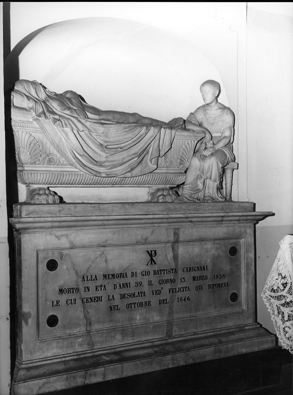 monumento funebre, opera isolata di Chiappori Giuseppe (sec. XIX)