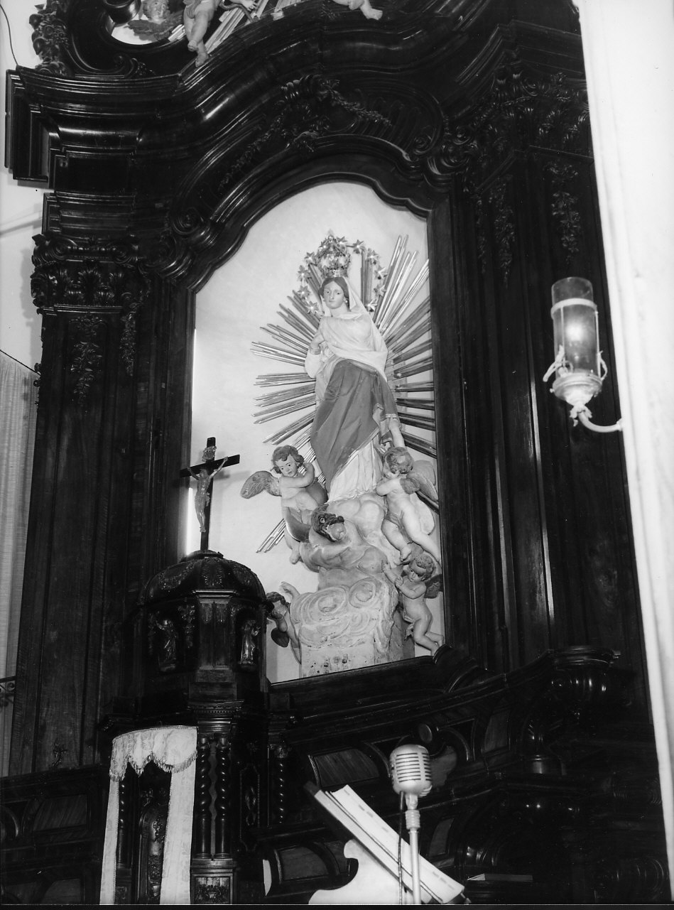 Immacolata Concezione (scultura, opera isolata) di Carrea Bartolomeo (secc. XVIII/ XIX)