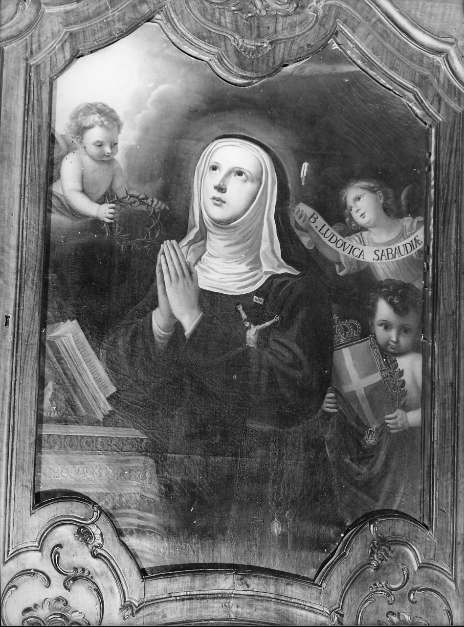 beata Ludovica di Savoia (dipinto, opera isolata) di Tagliafichi Santino Fortunato (secc. XVIII/ XIX)