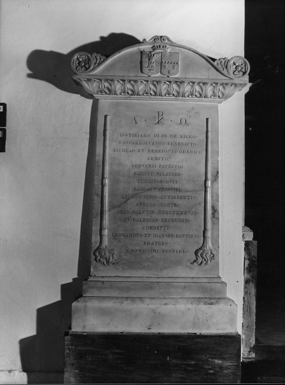 monumento funebre, opera isolata - bottega ligure (sec. XIX)