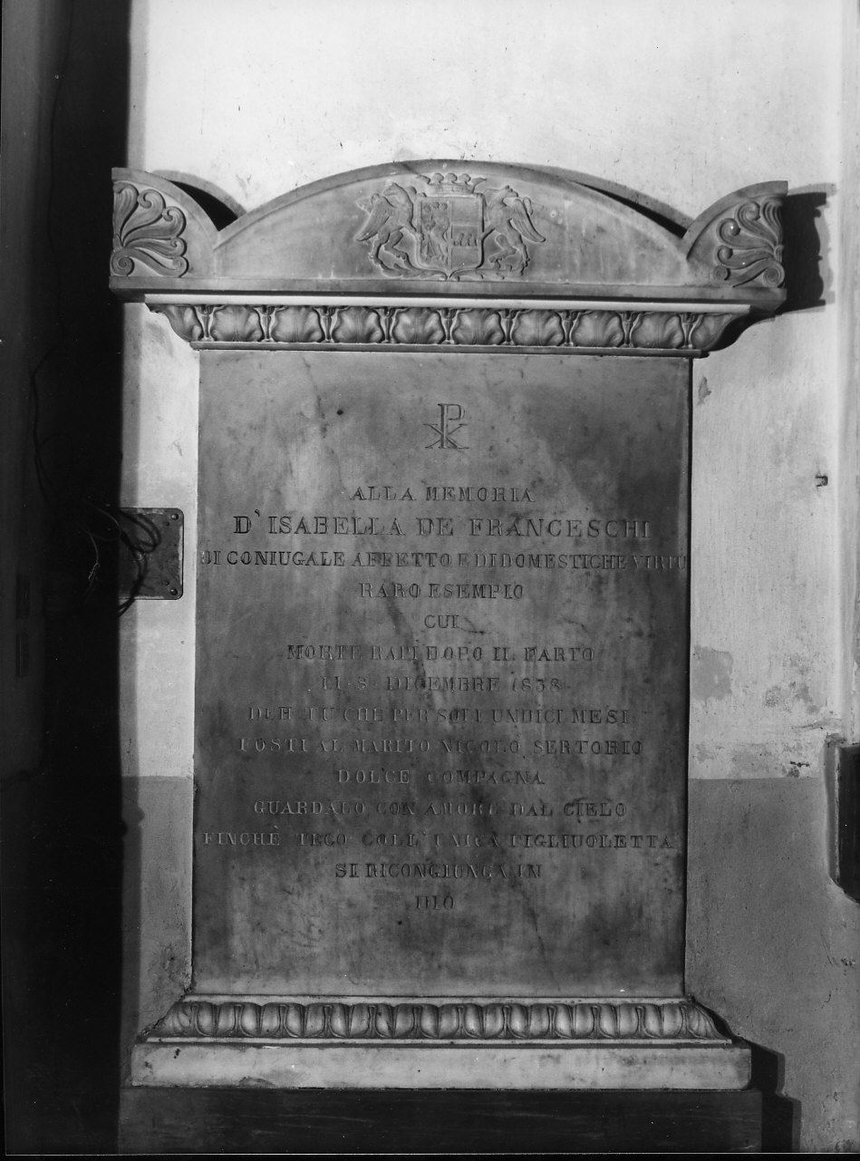 monumento funebre, opera isolata - bottega ligure (sec. XIX)