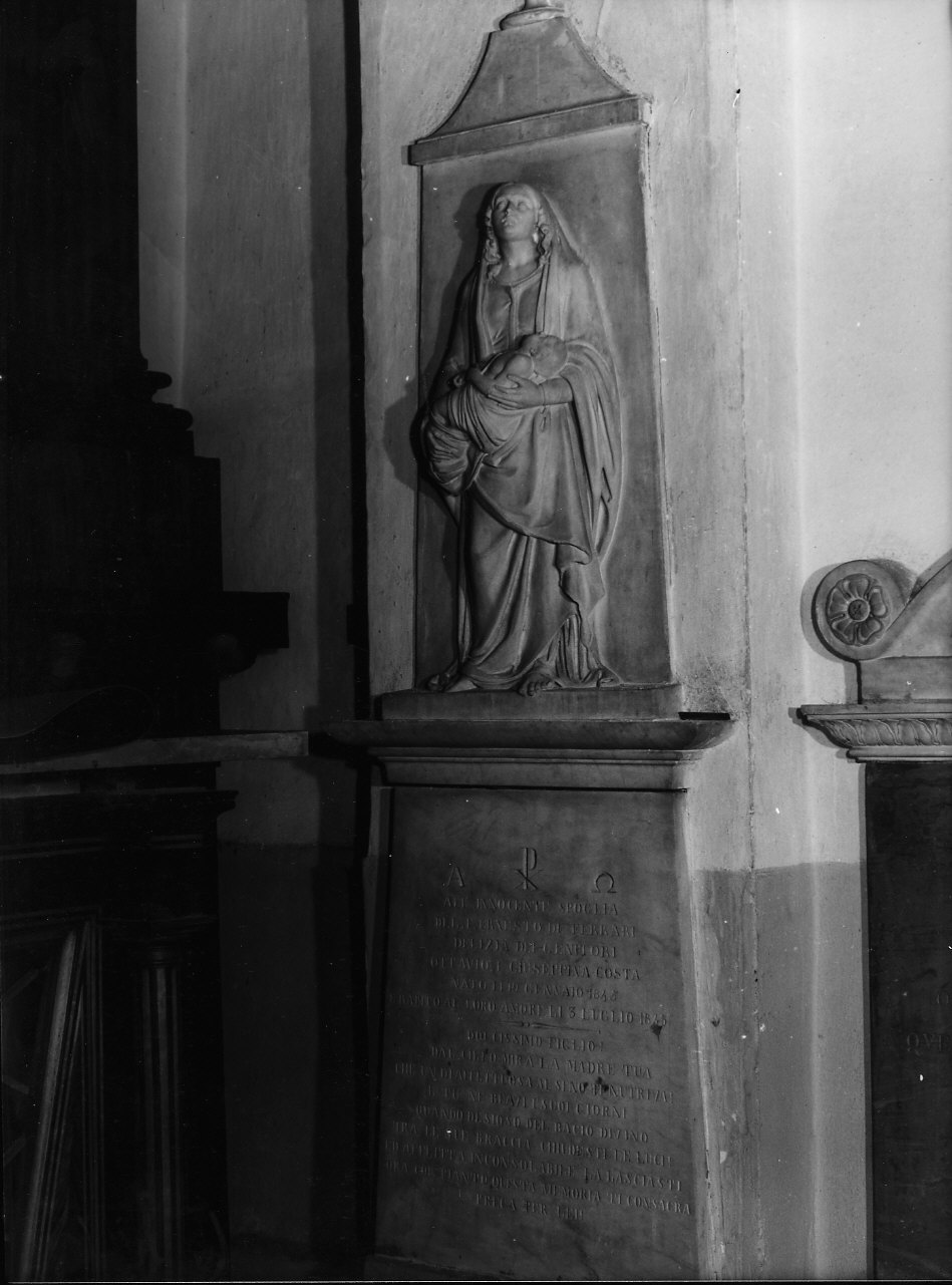 stele funeraria, opera isolata di Chiappori Giuseppe (sec. XIX)