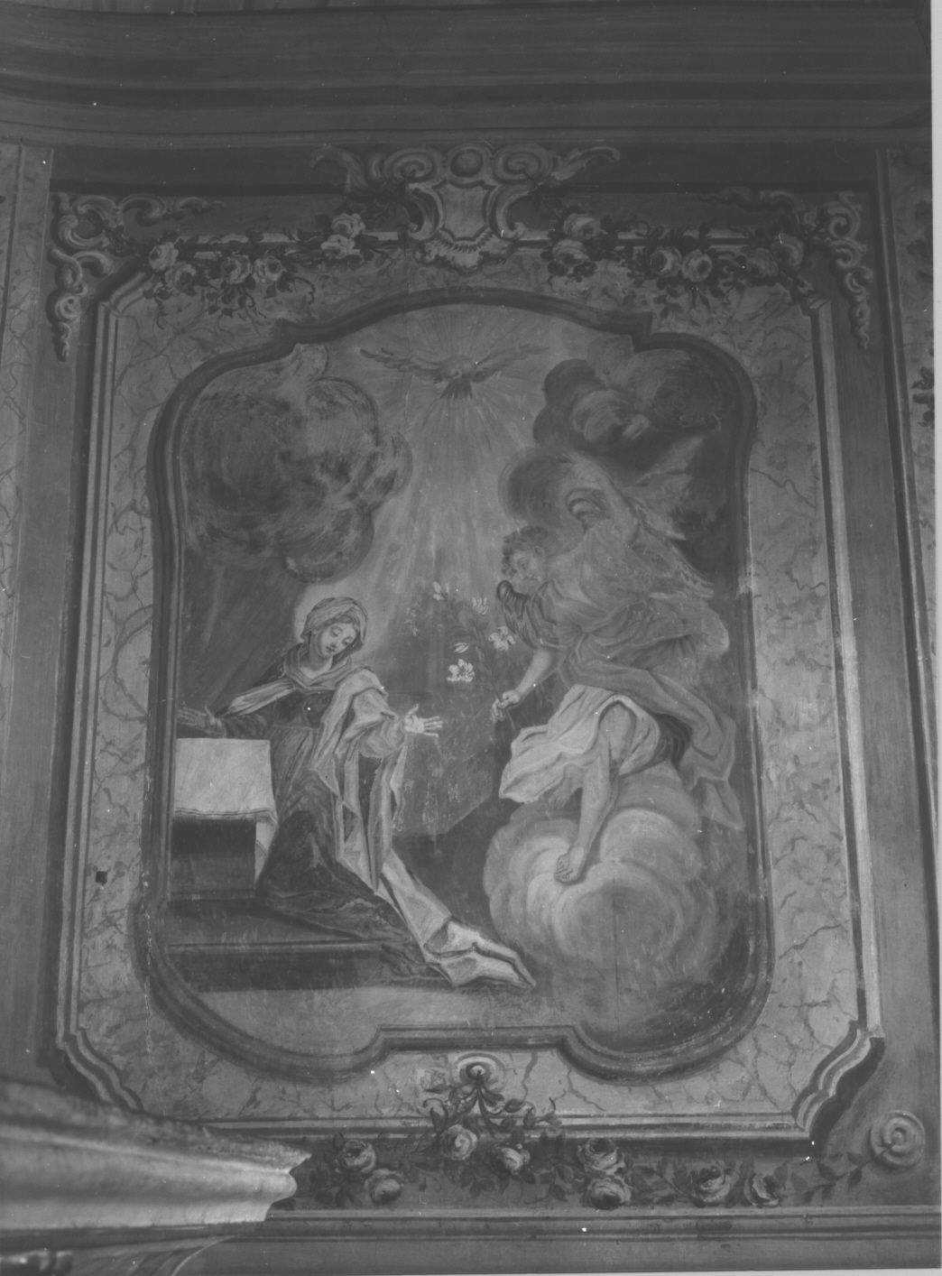 Annunciazione (dipinto, opera isolata) - ambito ligure (fine/inizio secc. XVII/ XVIII)