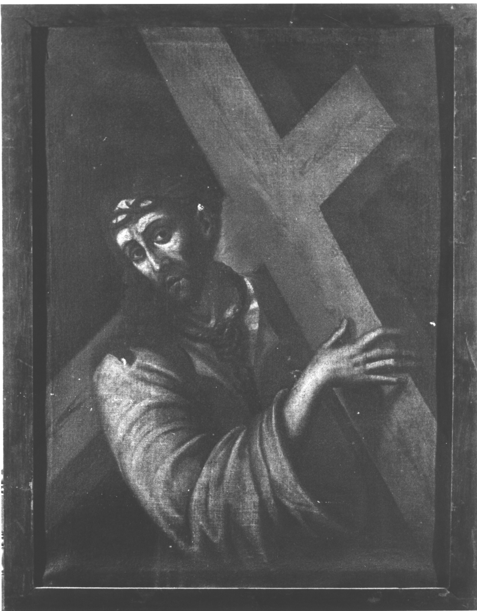 Cristo portacroce (dipinto, opera isolata) - ambito italiano (sec. XVIII)