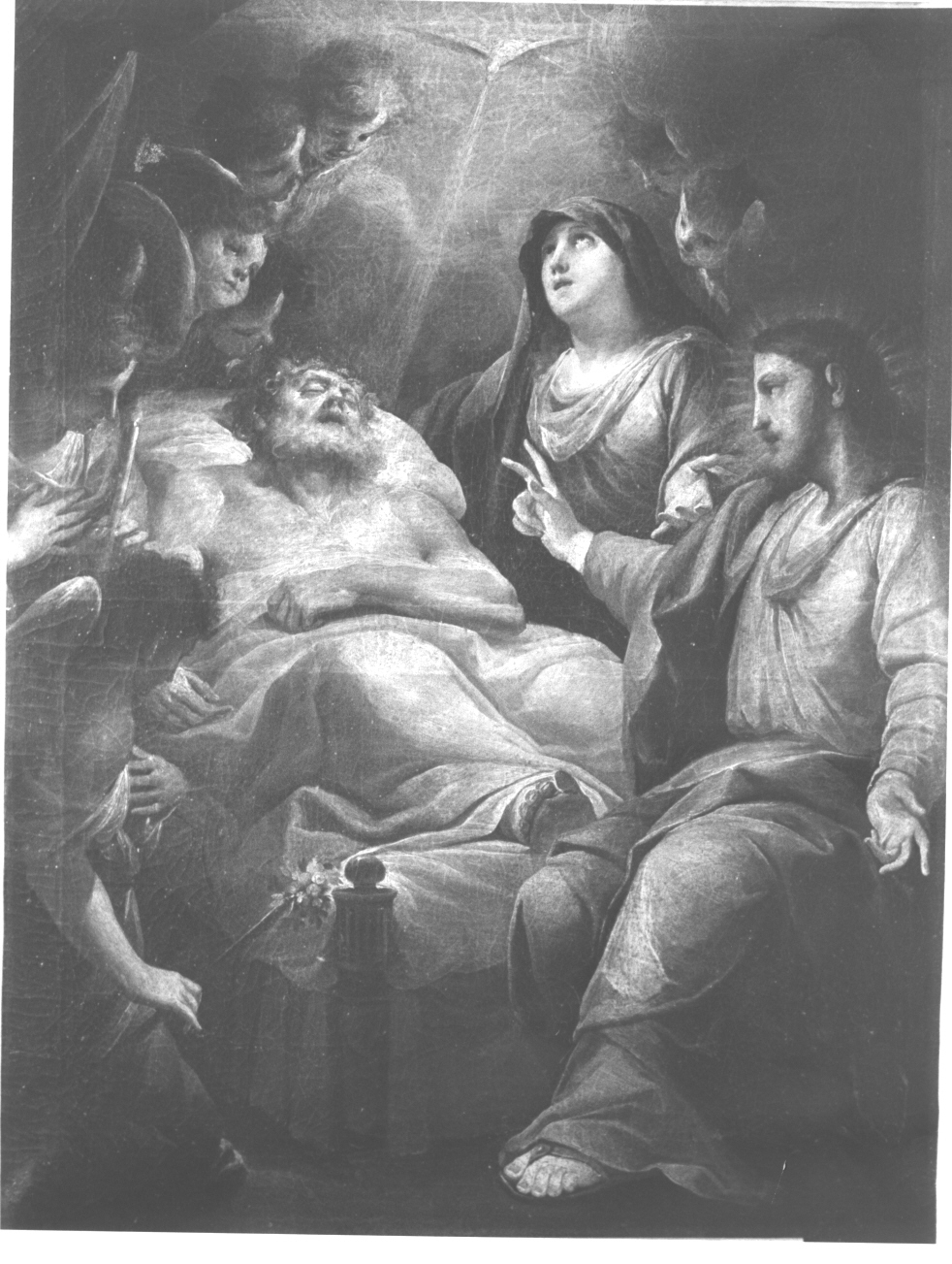 morte di San Giuseppe (dipinto, opera isolata) - ambito italiano (sec. XVII)