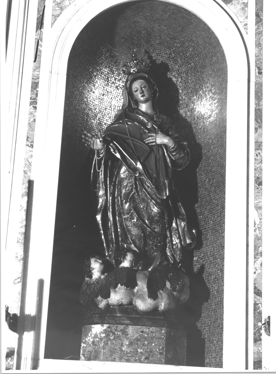 Madonna Immacolata (statua, opera isolata) - bottega genovese (seconda metà sec. XVII)